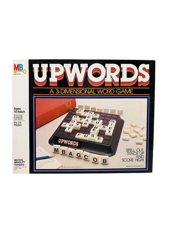 Milton Bradley Other - Upwords 3D Word Game Milton Bradley Vintage 1983 No Instructions
